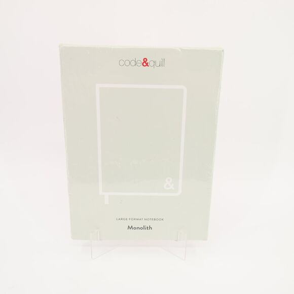 Code & Quill Gray Large Format Notebook Monolith Hardcover Journal 7.25 x 10" - Picture 3 of 10